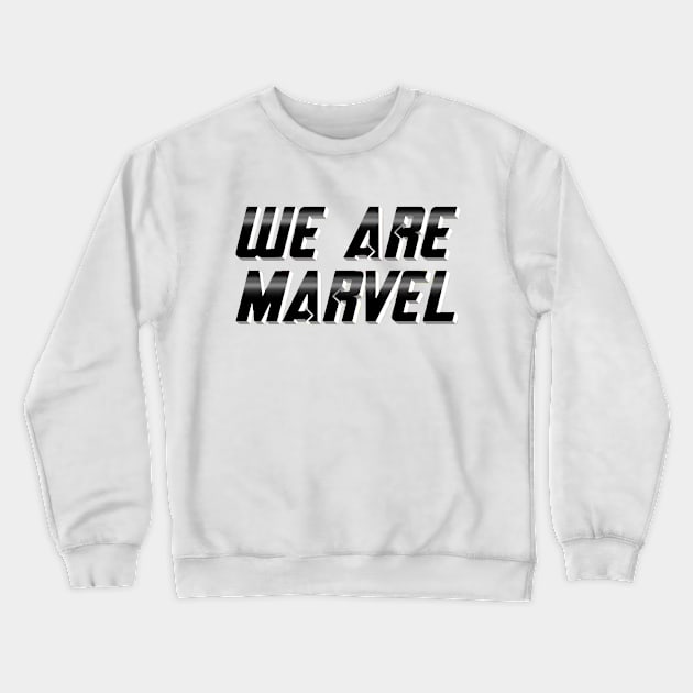 We Are Marvel Pod Stacked Crewneck Sweatshirt by We Are Marvel Pod